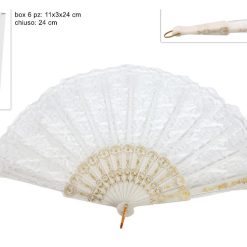 VENTAGLIO MERLETTO BIANCO