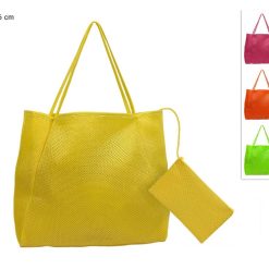 BORSA MARE CON BUSTINA BEAUTY 6 COLORI ASS.