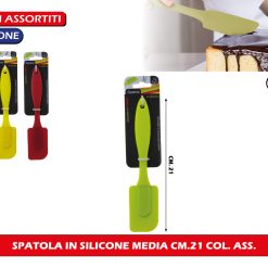 SPATOLA IN SILICONE MEDIA CM.21 COL. ASS.