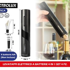 LEVATAPPI ELETTRICO A BATTERIE 4 IN 1 SET 4 PZ.