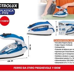 FERRO DA STIRO PIEGHEVOLE 1100W