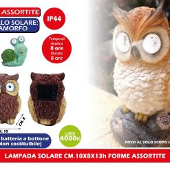 LAMPADA SOLARE CM.10X8X13h FORME ASSORTITE