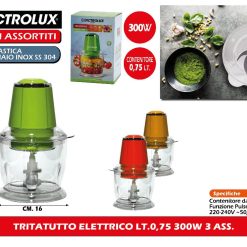 TRITATUTTO ELETTRICO LT.0,75 300W 3 ASS.