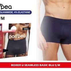 Sicignano | Boxer Seamless Basic Uomo in Microfibra Senza Cuciture – Traspiranti, Elasticizzati, vestibilità Adattabile con Zona Anatomica (IT, Testo, S, M, Regular, Regular, 2, Blu)