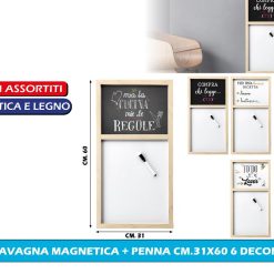 LAVAGNA MAGNETICA + PENNA CM.31X60 6 DECORI