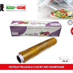 ROTOLO PELLICOLA H.30 MT.300 CHAMPAGNE