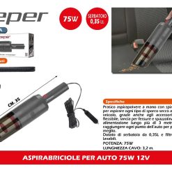 ASPIRABRICIOLE PER AUTO 75W 12V