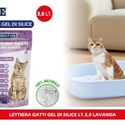 LETTIERA GATTI GEL DI SILICE LT.3,8 LAVANDA