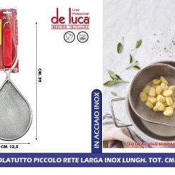 COLATUTTO PICCOLO RETE LARGA INOX LUNGH. TOT. CM.39
