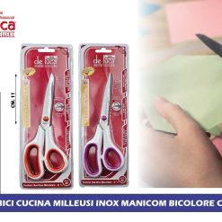 FORBICI CUCINA MILLEUSI INOX MANICOM BICOLORE CM.8,5