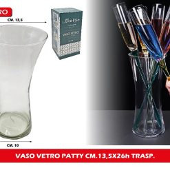 VASO VETRO PATTY CM.13,5X26h TRASP.