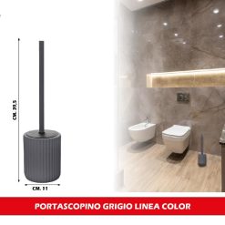 PORTASCOPINO GRIGIO LINEA COLOR