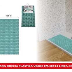 PEDANA DOCCIA PLASTICA VERDE CM.40X73 LINEA COLOR