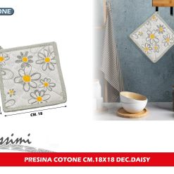 PRESINA COTONE CM.18X18 DEC.DAISY