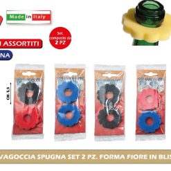 SALVAGOCCIA SPUGNA SET 2 PZ. FORMA FIORE IN BLISTER