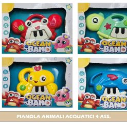 PIANOLA ANIMALI ACQUATICI 4 ASS.