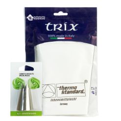 Sicignano | Sac à Poche Tasca da Pasticciere in Cotone con Beccuccio F5 per Decorazioni Torte Pasticceria Zeppole di San Giuseppe - Sacca per Crema Dolci, Borsa per Decorazione (1, 34 cm)