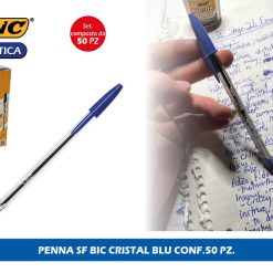 PENNA SF BIC CRISTAL BLU CONF.50 PZ.