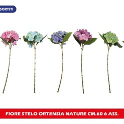 FIORE STELO ORTENSIA NATURE CM.60 6 ASS.