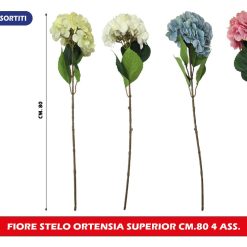 FIORE STELO ORTENSIA SUPERIOR CM.80 4 ASS.
