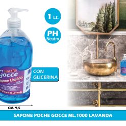Sapone Poche Gocce 1000ml Lavanda