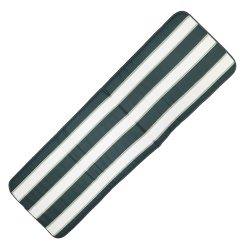 Cuscino per Sdraio Capri da Esterno a Righe Bianco/Verde 49x154cm