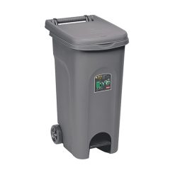 Bidone Urban Eco System Lt.80 Con Pedale Grigio-8003507256033