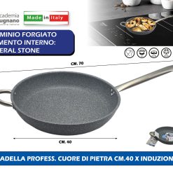 PADELLA PROFESS. CUORE DI PIETRA CM.40 X INDUZIONE