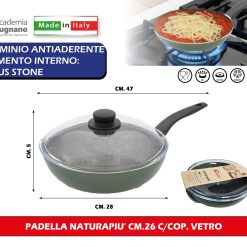 Padella Naturapiu' Cm.26 C/Cop. Vetro - immagine 1