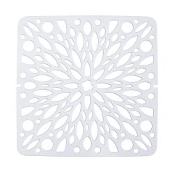 Bama Tappeto Salvapiatti Lavello Folia 30×30 cm Bianco – Antiscivolo e Antimuffa, Alta Resistenza