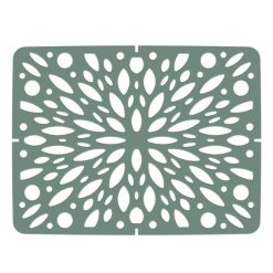 Bama Tappeto Salvapiatti Lavello Folia 40x30 cm Salvia – Antiscivolo e Antimuffa, Alta Resistenza