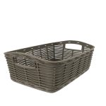 Bama Contenitore La Canestrina Mini 20x14x7h Tortora – Portaoggetti Multiuso Stile Naturale