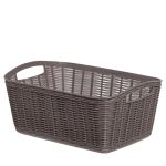 Bama Contenitore La Canestrina 31×21,5x13h Tortora – Portaoggetti Multiuso Stile Naturale