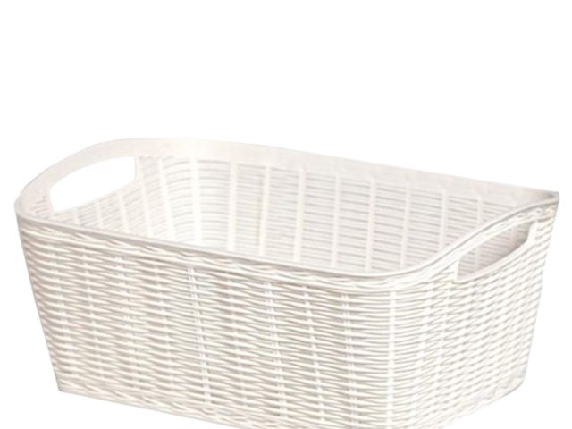 Bama Contenitore La Canestrina 31×21,5x13h Panna – Portaoggetti Multiuso Stile Naturale