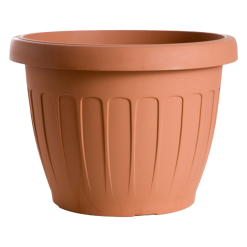 Bama Vaso Terra Tondo Plastica Terracotta CM.45 LT.31 - immagine 1