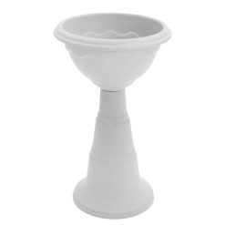 Calice Vulcano Doppio Bordo Cm.40X72H Bianco