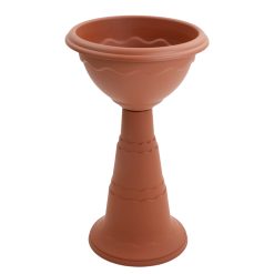 Calice Vulcano Doppio Bordo Cm.40X72H Terracotta