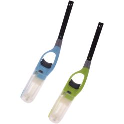 Sicignano | Accendigas a Fiamma Ricaricabile – Canna Lunga cm 22, Fondo Trasparente, Colori Assortiti – Per Fornelli, Barbecue, Candele (2)