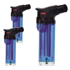 Accendino Accendigas Caramellatore + Ricarica Gas (3, blu)