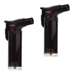 Accendino Accendigas Caramellatore + Ricarica Gas (2, nero)