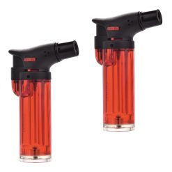 Accendino Accendigas Caramellatore + Ricarica Gas (2, rosso)