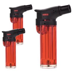 Accendino Accendigas Caramellatore + Ricarica Gas (3, rosso)