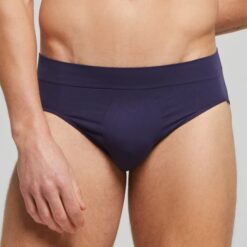 Pompea Slip Uomo Seamless Basic Blu S/M