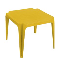 Progarden Tavolino Baby Giallo 55x50x44 cm in Polipropilene – Tavolo Impilabile per Bambini dai 10 Mesi, Robusto e Leggero