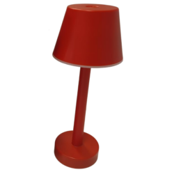 Lampada da tavolo led ricaricabile Sovil Grillo 3W 3000K rosso - 9790103
