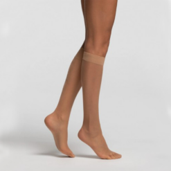 Pompea Calza Donna Classica 20 GB 2 Paia Polvere Dorata Taglia Unica