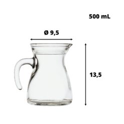CARAFFA VETRO LT.0,5 CERVE