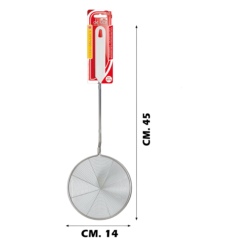 Schiumarola A Filo Colafritto Cm.14 Inox 18/10 Cm.45
