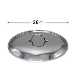 COPERCHIO INOX CM.28 LUCIDO