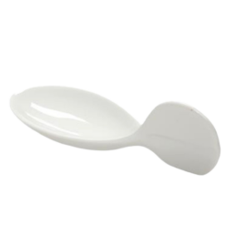 Cucchiaino Pesce Porcellana Cm.10X4X3H Bianco